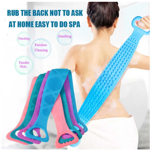 Silicone Body Wash Bath Belt Scrubber